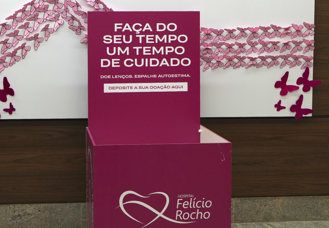 Hospital Felício Rocho promove campanha de arrecadação de lenços para mulheres em tratamento oncológico